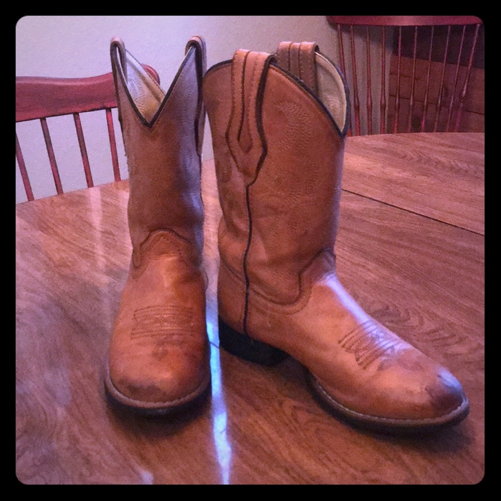 Cody James girls sz 2 cowboy boots-leather